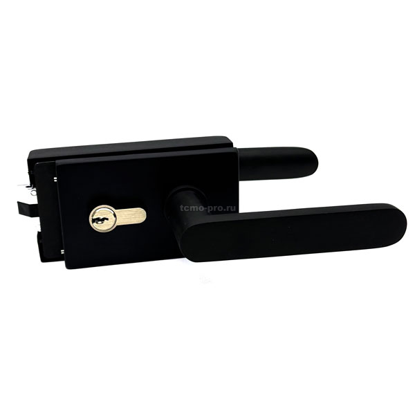 122-2001N Замок с нажимной ручкой и притвором