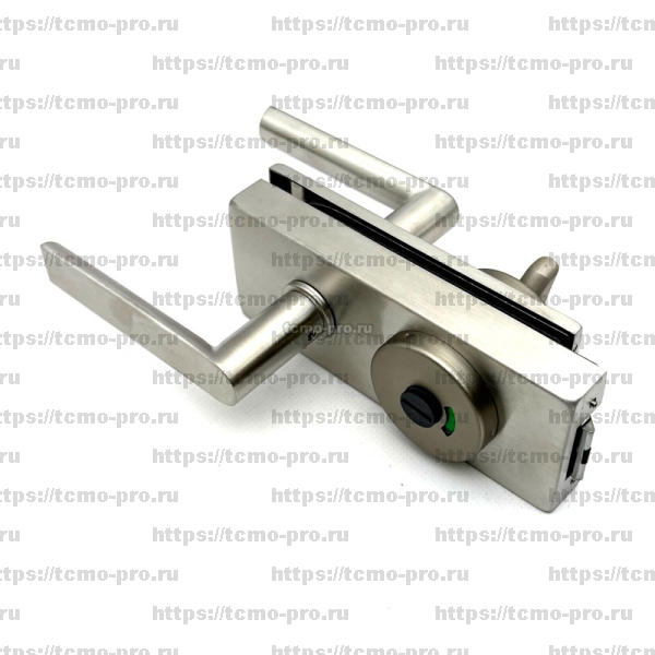 122-1634N-304 Замок с нажимной ручкой и притвором