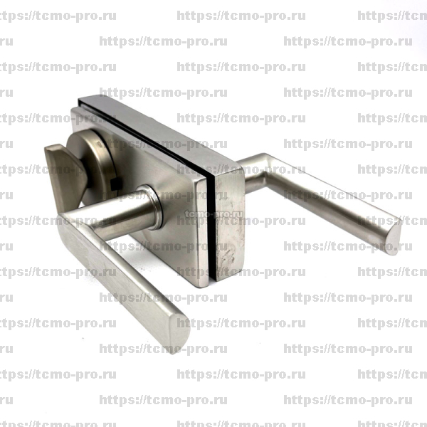 122-1634N-304 Замок с нажимной ручкой и притвором