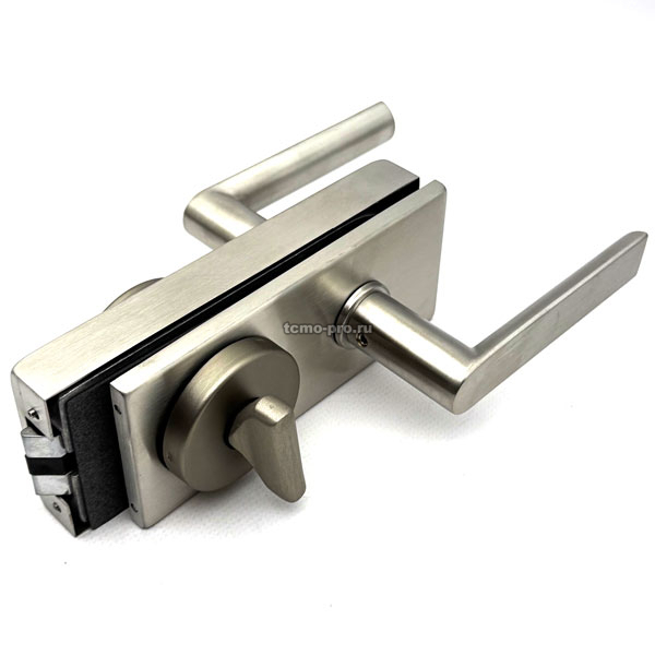 122-1634N-304 Замок с нажимной ручкой и притвором