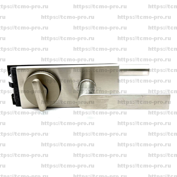 122-1634N-304 Замок с нажимной ручкой и притвором