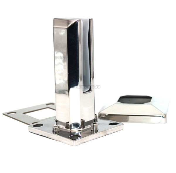 70-312-5-2205-V Стеклодержатель (министойка) без сверления 160мм с рег на плоск