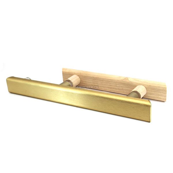 121-516 Ручка для стеклянной двери (магнит, алюминий+дерево)