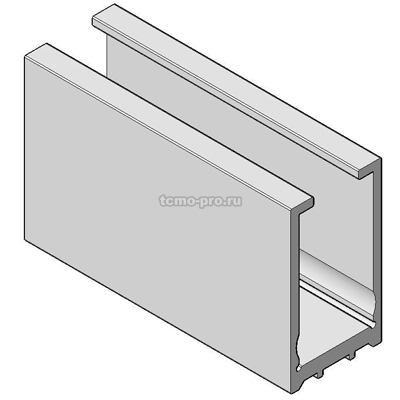 П1587-2500 профиль стекло-стена  для душевой кабины