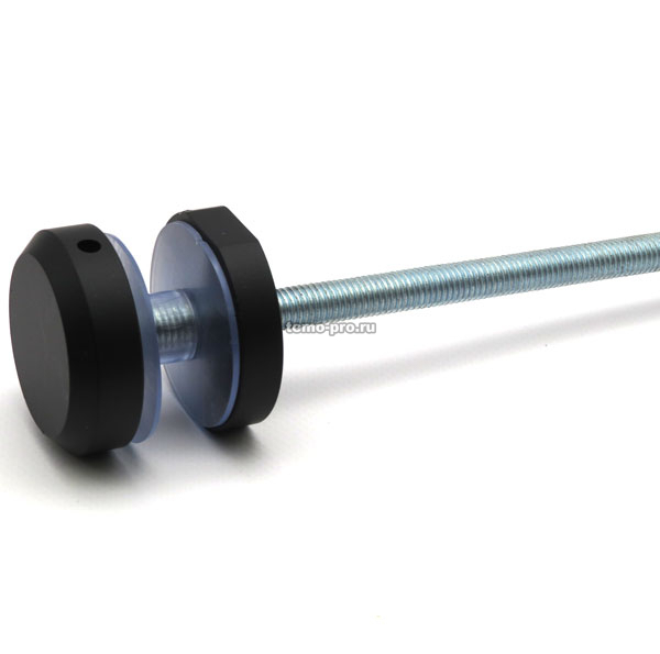 У277-40 Стеклодержатель торцевой 40мм Black, 40 мм, AISI 304, Black, М16х200мм