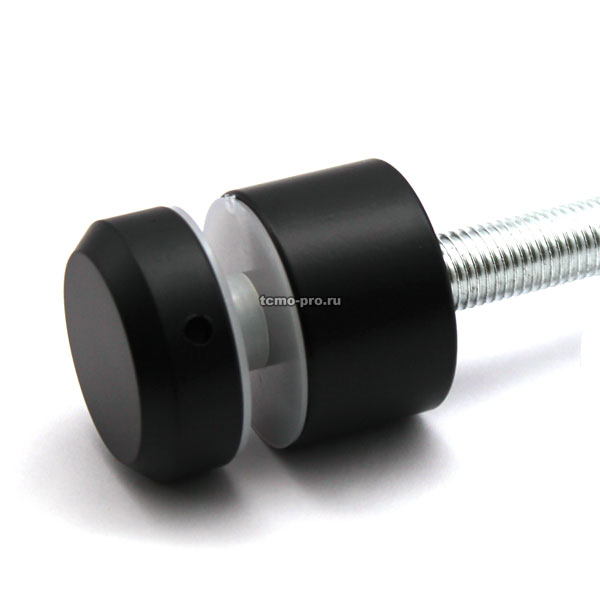 У278-50-10 Стеклодержатель торцевой 50мм Black, 50 мм, AISI 304,Black , М10х200м