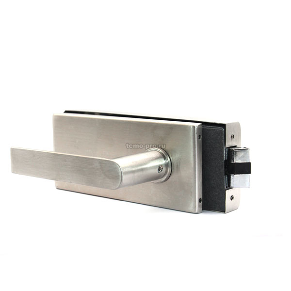 122-1635N-304 Замок с нажимной ручкой и притвором