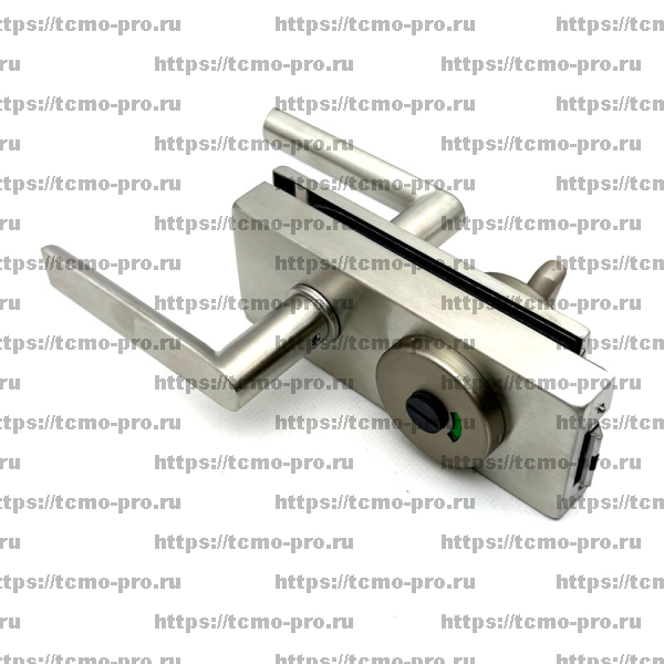 122-1634N-304 Замок с нажимной ручкой и притвором