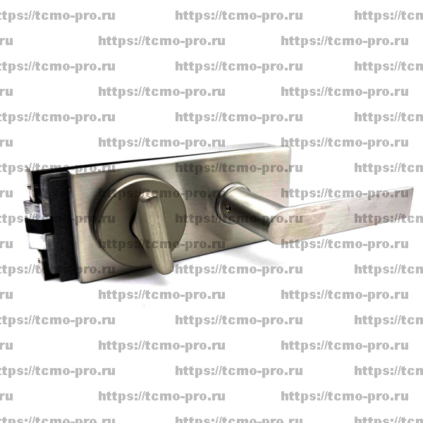 122-1634N-304 Замок с нажимной ручкой и притвором