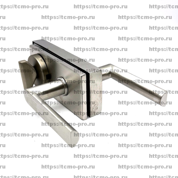 122-1634N-304 Замок с нажимной ручкой и притвором