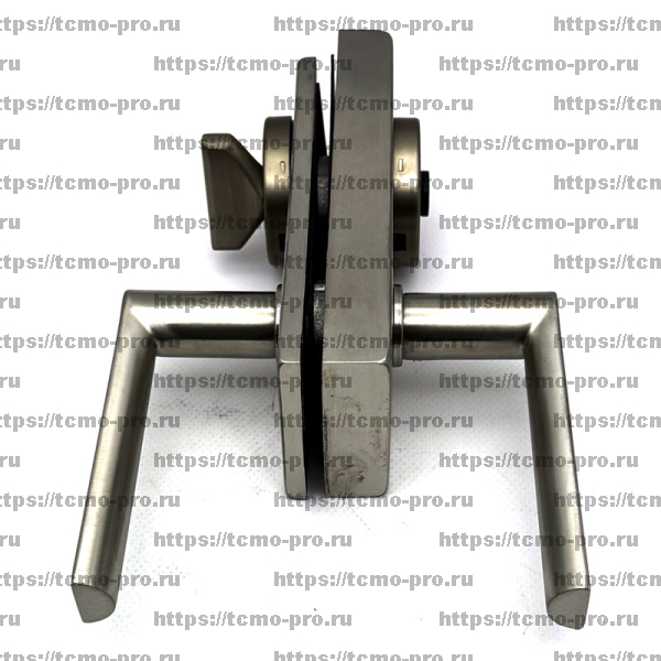 122-1634N-304 Замок с нажимной ручкой и притвором