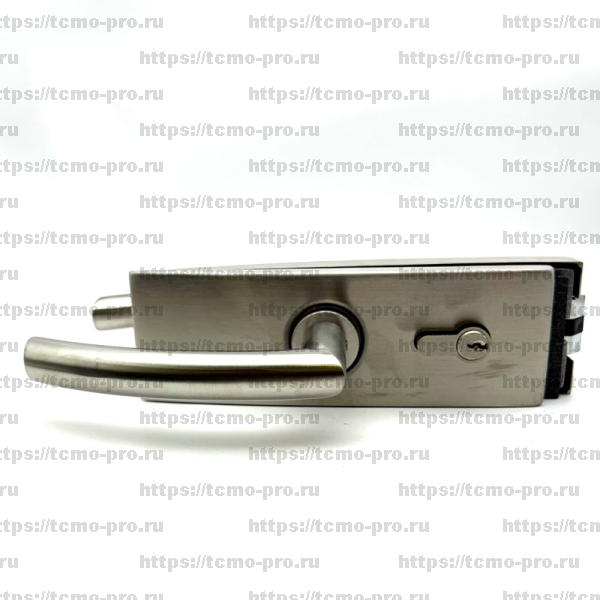 122-1701N-304 Стеклозамок с нажимной ручкой