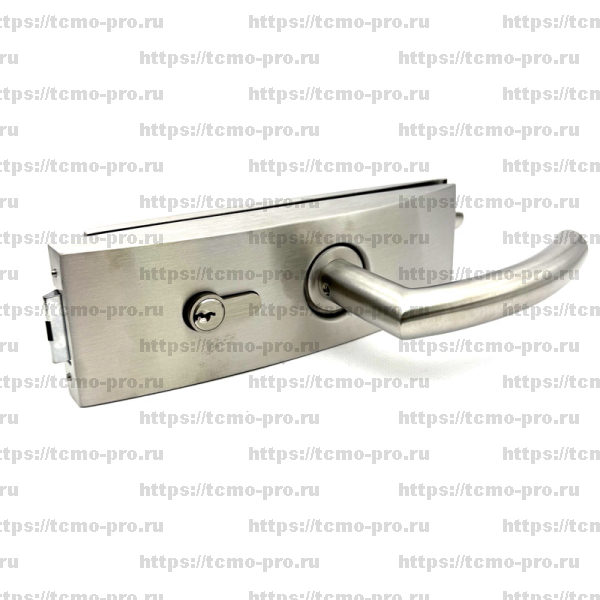 122-1701N-304 Стеклозамок с нажимной ручкой
