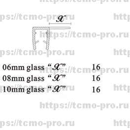 SN114-004-10 Профиль уплотнительный стекло 10 мм 2.2 метра