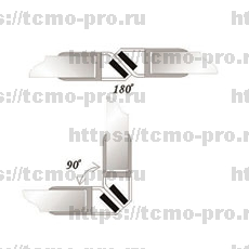 SN114-008А-8 Профиль магнитный 8 мм 2.2 метра 90,180 гр